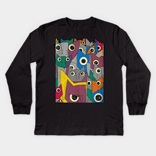 Catastrophe Grungy Mix Kids Long Sleeve T-Shirt